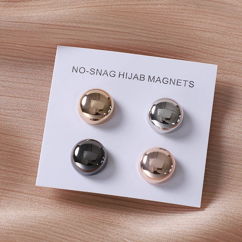 4pc Strong Luxury Hijab Scarf Brooch Magnets Magnetic with No Pin Acce –  Tazeen - تزين - To Adorn