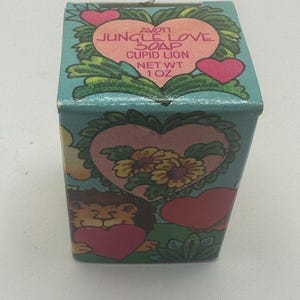 Vintage 1980s Avon Jungle Love Cupid Lion Soap | NIB Valentine Collectible | Retro Novelty Bath Decor | HTF Sealed Soap