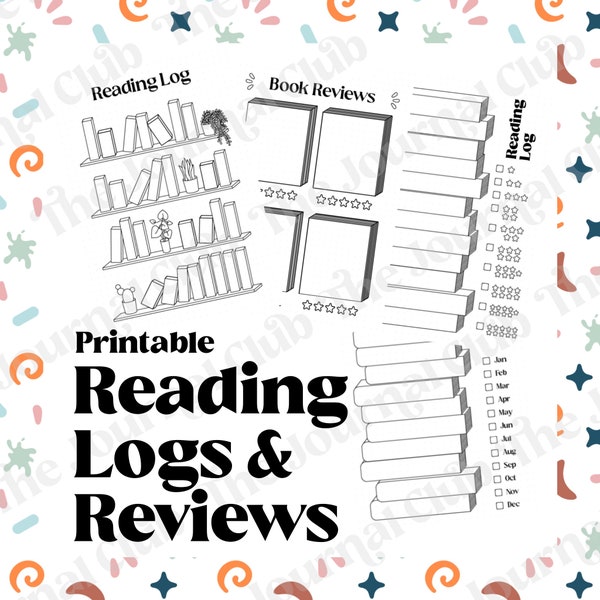 Reading Logs - Printable Dotted Journal Pages