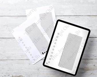 Blank Yearly Tracker Page - Printable Dotted Journal Pages
