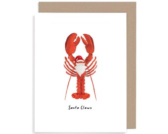 Santa claws Christmas Card, Funny Holiday Card, Pun Christmas card, Original Funny Cards, Festive Cards, Xmas Cards