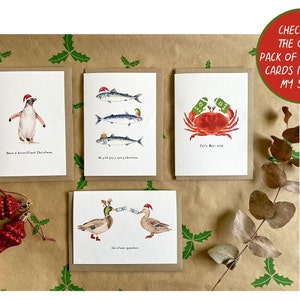 Christmas Cards pack of 8, Original Funny Cards, Pun Cards, Festive Cards, Xmas Cards image 7