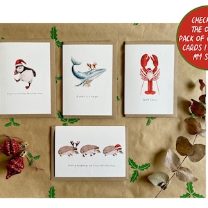 Christmas Cards pack of 8, Original Funny Cards, Pun Cards, Festive Cards, Xmas Cards zdjęcie 7