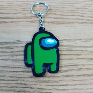 Parmi nous porte-clés imprimé en 3D peint à la main cadeau unique accessoire de cartable drôle pour enfants (achetez-en 2, obtenez-en 1 GRATUIT!)