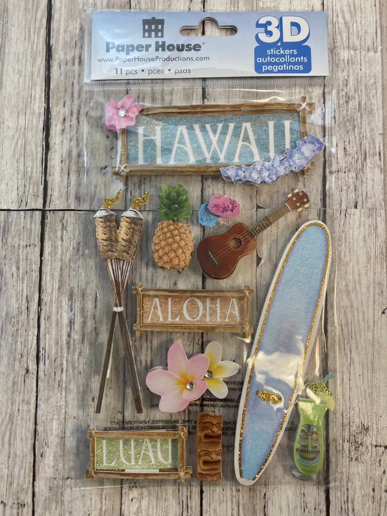 Paper House Production Hawaii 3D Stickers
