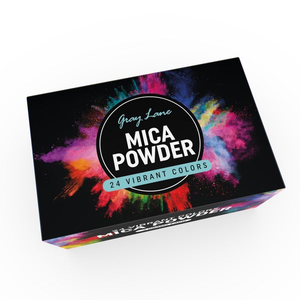 Mica Powder Set by Gray Lane - 24 Vibrant Colors