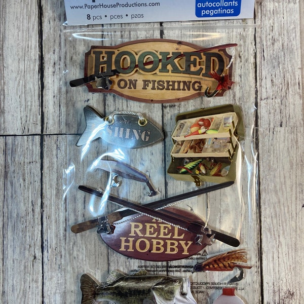 Paper House Production Fishing 3D Stickers