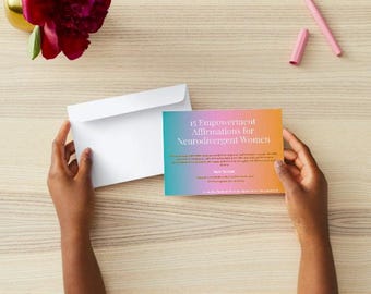 Neurodivergent Women Affirmation Cards: Self-Love & Confidence (Digital Download)