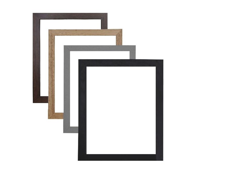 Real Wood Thin Picture Frames in Sizes A2 A3 A4 & A5 Etsy
