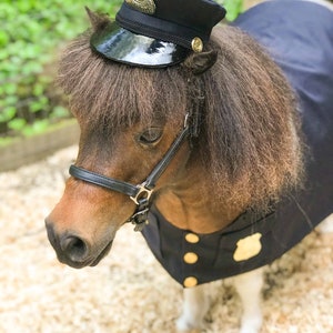 The Fuzz Policeman's Costume for Mini Horse with Classic Hat and Badged Jacket image 10