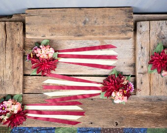 Blush Royale - Set of Four Easy Clip Flower Fascinators