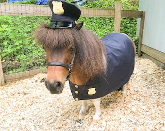 The Fuzz -  Policeman's Costume for Mini Horse with Classic Hat and Badged Jacket