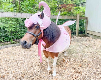 Moonglow Rose - Flower Fairy Costume with Wings for Miniature Horse