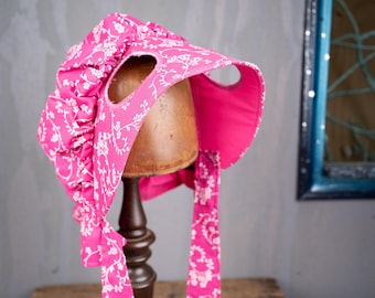 Raspberry Radiance  - Prairie Hat for Mini Horse
