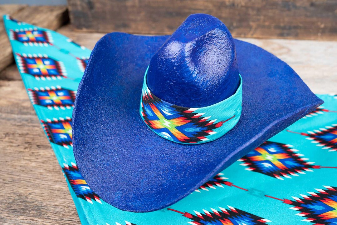 Prairie Spirit Navajo Cowboy Hat and Bandana for Mini Horse