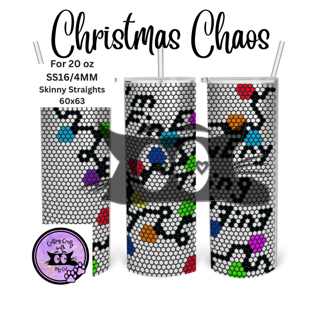 Rhinestone Christmas Cookies Tumbler