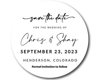 Save The Date Magnets Set - Charming 4x4" Circle  - Perfect Reminder for Your Special Wedding Date - A Keepsake That Sticks