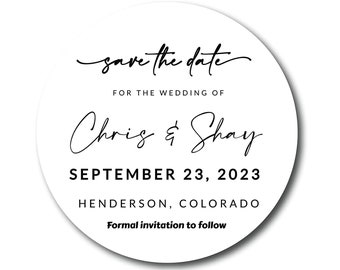 Personalized Save the Date Magnets – Custom Wedding Announcement Magnet, Bulk Packs, Rustic Elegant Bridal Gift