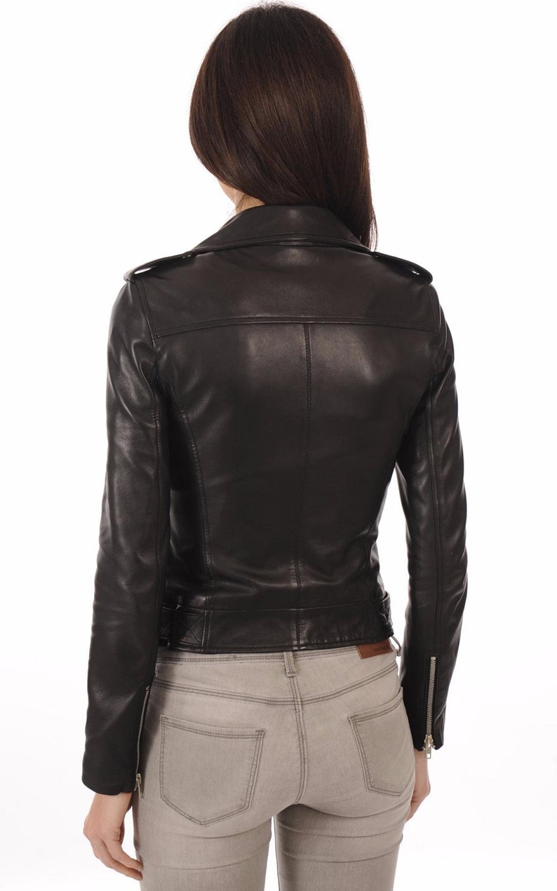 Ladies Leather Jacket Leather Jacket Ladies Biker Leather - Etsy