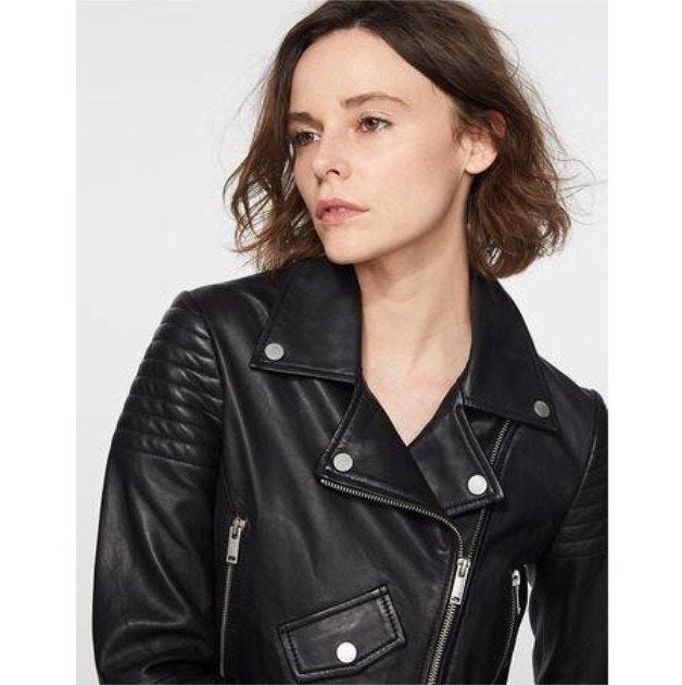 shell genuine leather jacket