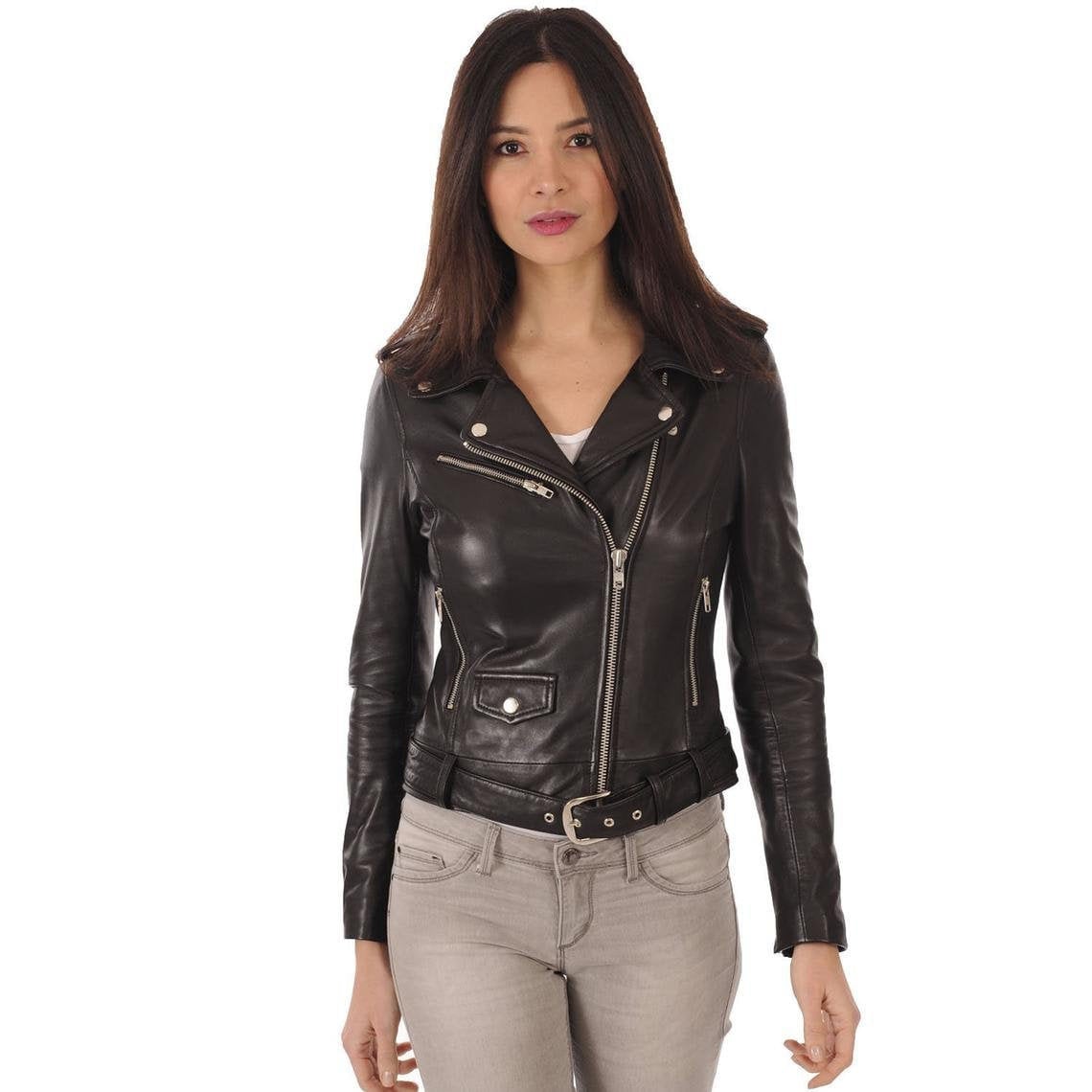 Ladies Leather Jacket Leather Jacket Ladies Biker Leather - Etsy