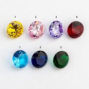 12mm round diamond cut cubic zirconia rhinestones pointback glass round 12mm, jewelry supplies