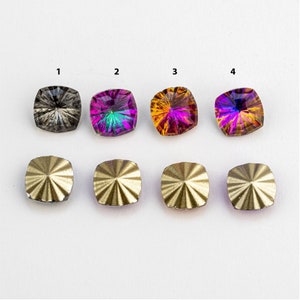 Glass rhinestone rivoli 10 mm square crystal pretty crystals, DIY supply, craft supplies & tools
