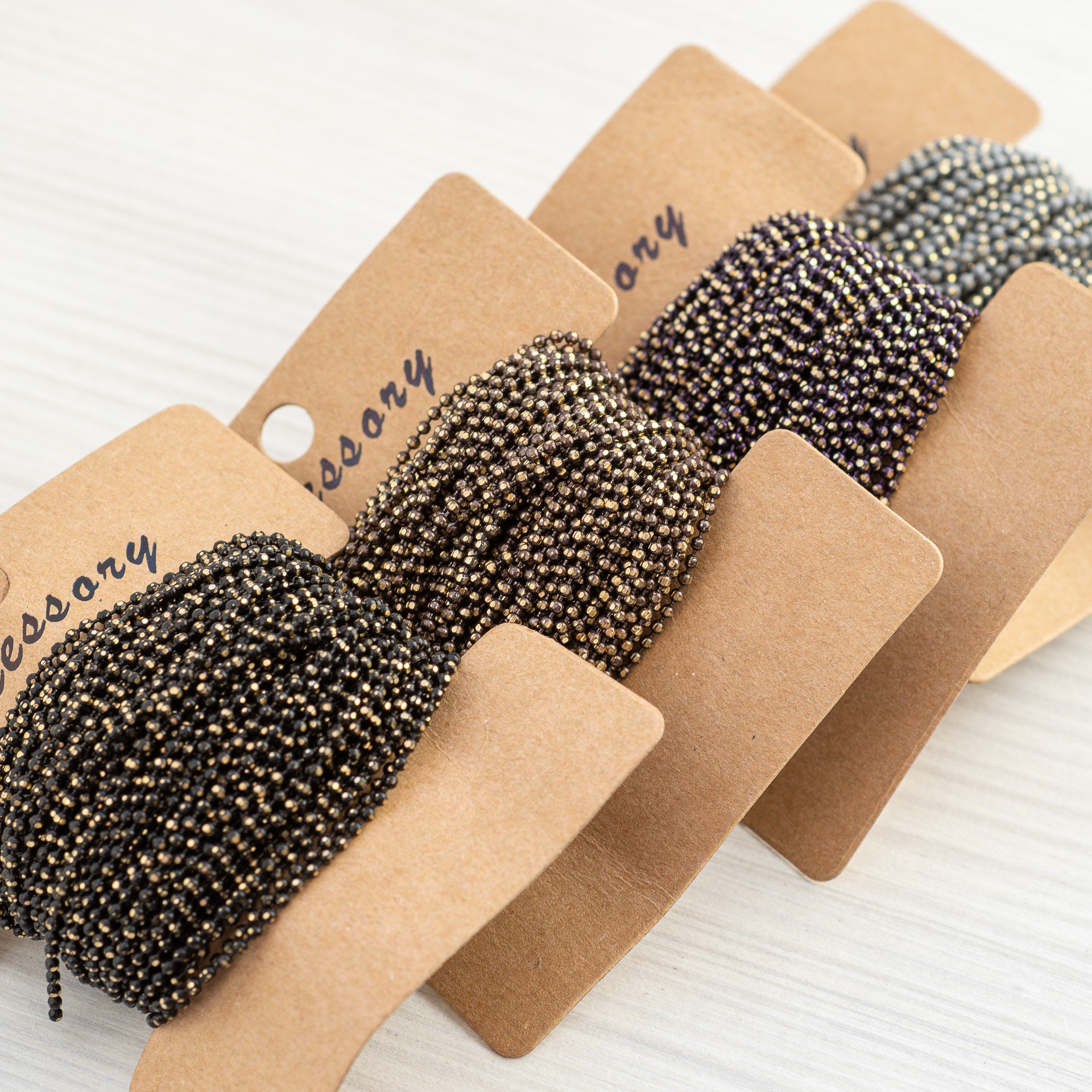 Ball Chain Necklace Beaded 1.5mm Chain for Jewelry Making Etsy