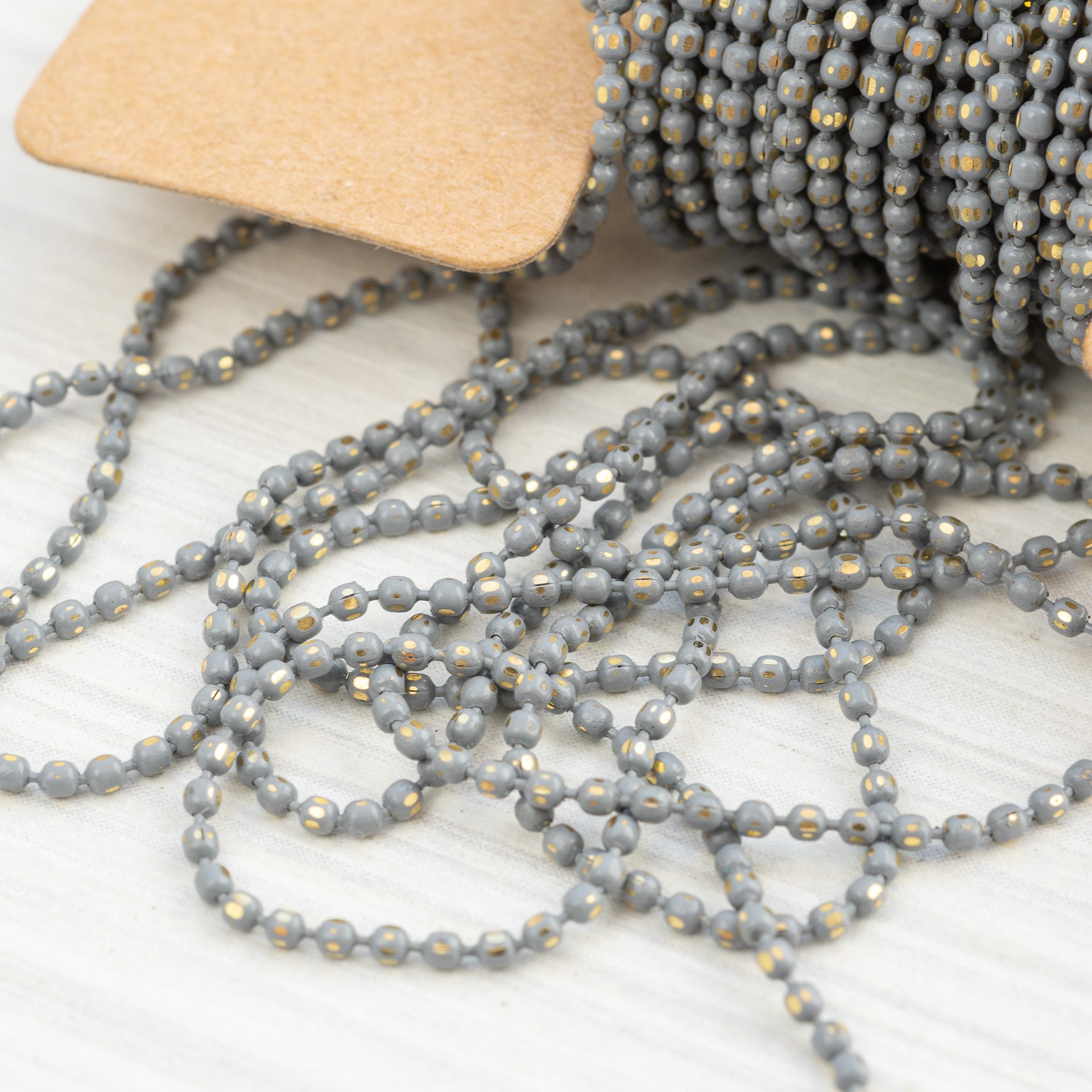 Ball Chain Necklace Beaded 1.5mm Chain for Jewelry Making Etsy