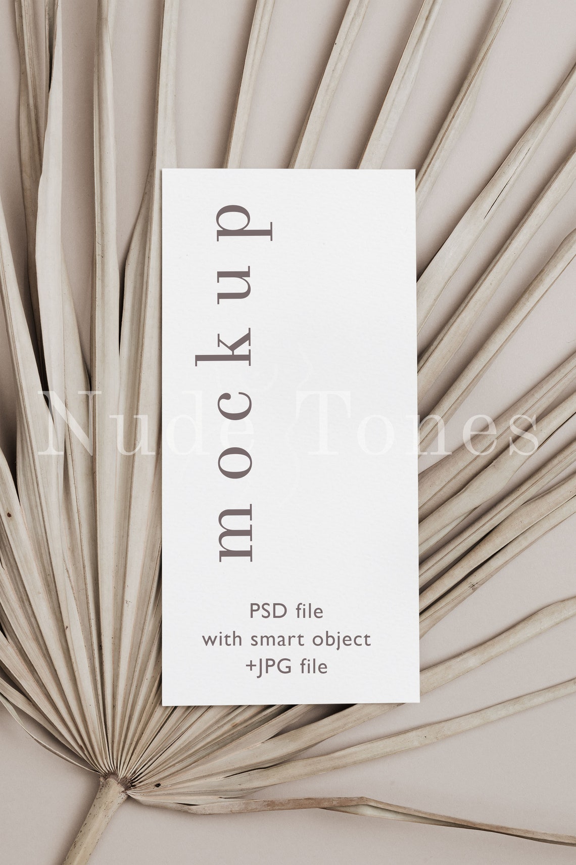 Menu Card Mockup 4x9 Menu Mockup PSD Styled Mockup Wedding