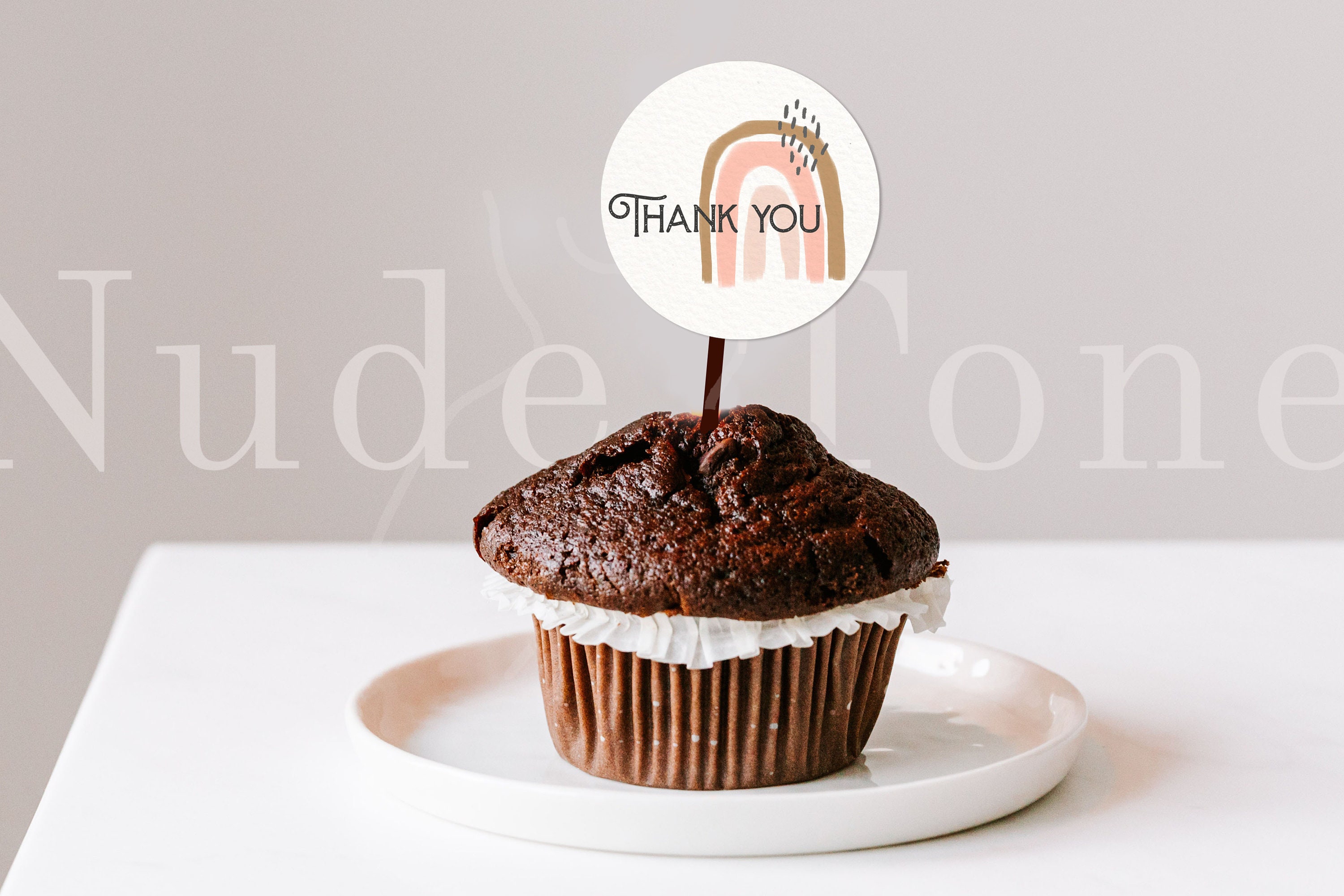 Download Cup Cake Topper Mockup Bakery Mockup PSD Styled Mockup | Etsy
