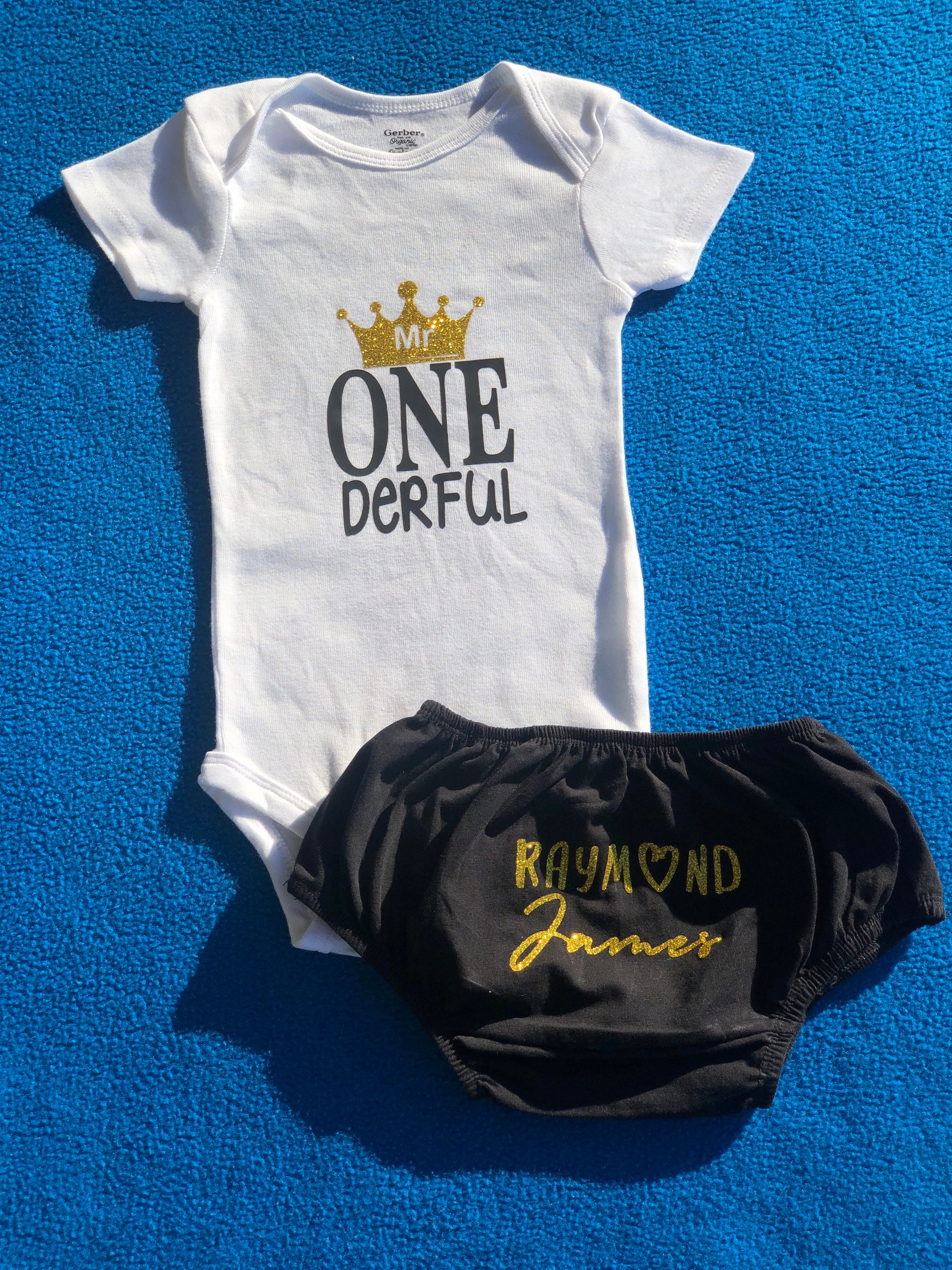 First Birthday Onesie Underwear Customizable Mr. Etsy UK