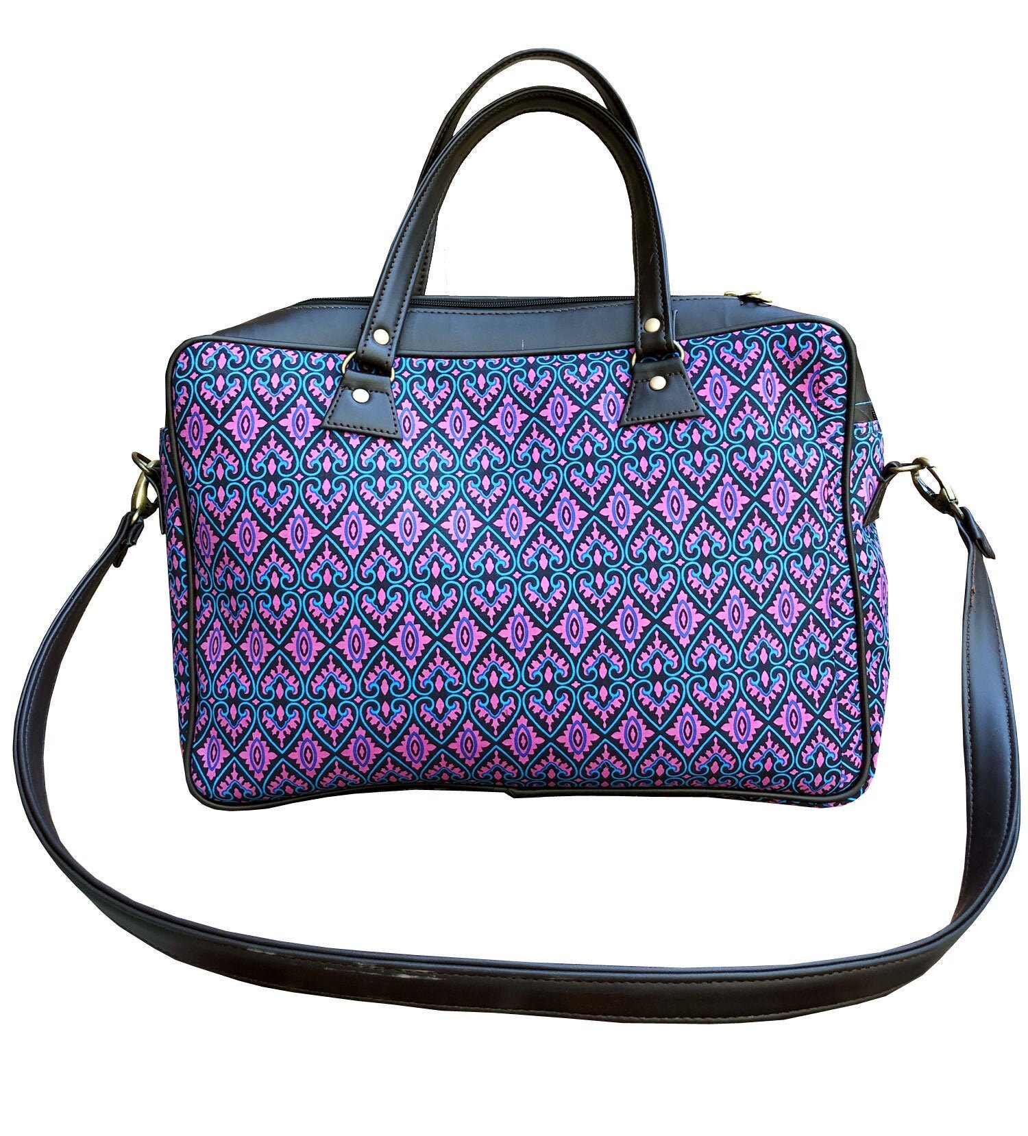 Buy ZEBCO BAGS Women's Office Handbag Shoulder Messenger Ladies Bag/Purse  with up to 15.6 inch Laptop Compartment handbag with Free Tiffin Bag  (Vintage Kantha) Online at Best Prices in India - JioMart.