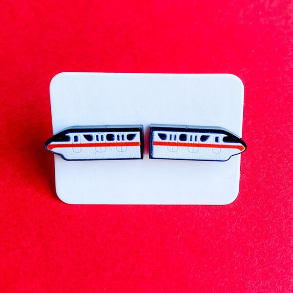 Monorail Studs | Disney Monorail Earrings