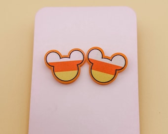 Candy Corn Mickey Studs