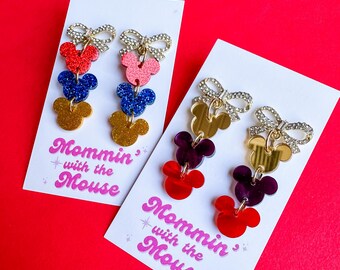 Limited Edition Snow White Coquette Bow Earrings