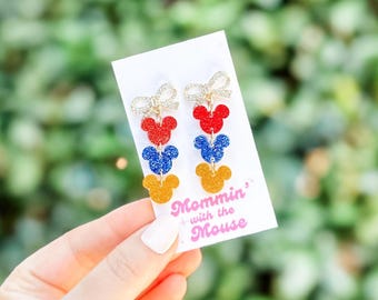 Limited Edition Snow White Coquette Bow Earrings