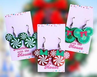 Christmas Mickey Earrings