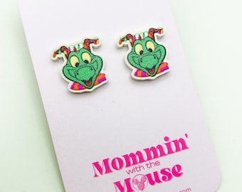 Holiday Figment Earring Studs | Epcot Christmas Earrings