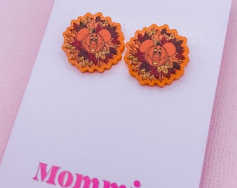 Mickey Pumpkin Wreath Studs