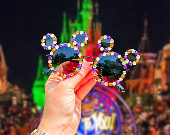 Featured listing image: Mickey Halloween Rhinestone Sunglasses