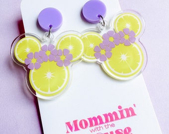 Minnie Violet Lemonade Earrings