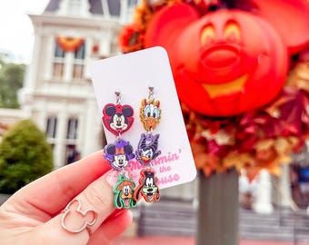 Boo to You Sensational Six Halloween Costume Dangle Earrings | Disney Halloween Earrings| Mickey Halloween Earrings