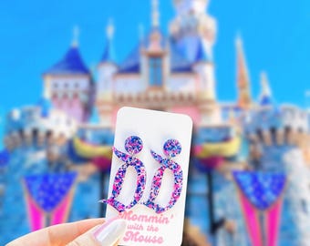 70th Anniversary Disneyland D Earrings