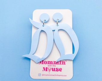Disneyland D Earrings| Disneyland Earrings