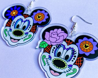 Day of the Dead Mickey and Minnie Earrings | Dia de los Muertos Disney Earrings | Coco earrings