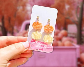 Pastel Pumpkin Earrings