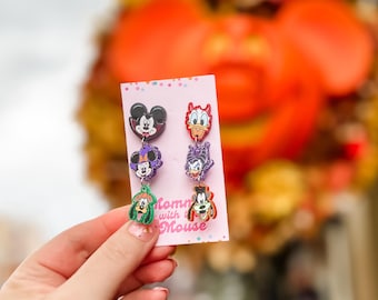 Boo to You Sensational Six Halloween Costume Dangle Earrings | Disney Halloween Earrings| Mickey Halloween Earrings