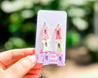 Pastel Mickey Ghost Earrings | Disney Halloween Earrings