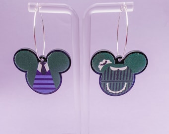 Ghost Host Mickey Hoop Earrings | Mickey Halloween Earrings